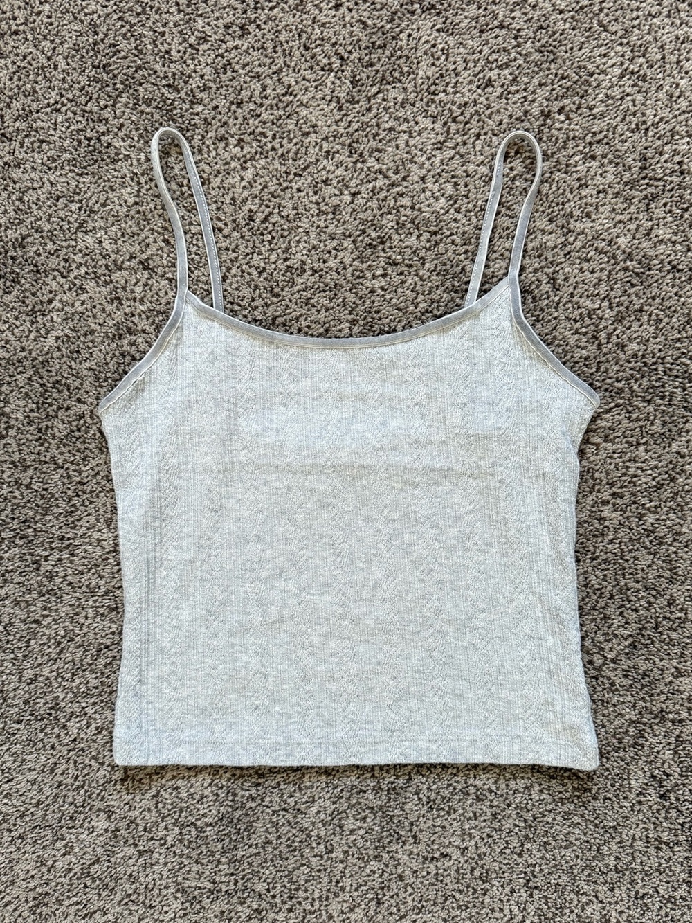 American Eagle Outfitters Light Grey Tank Top